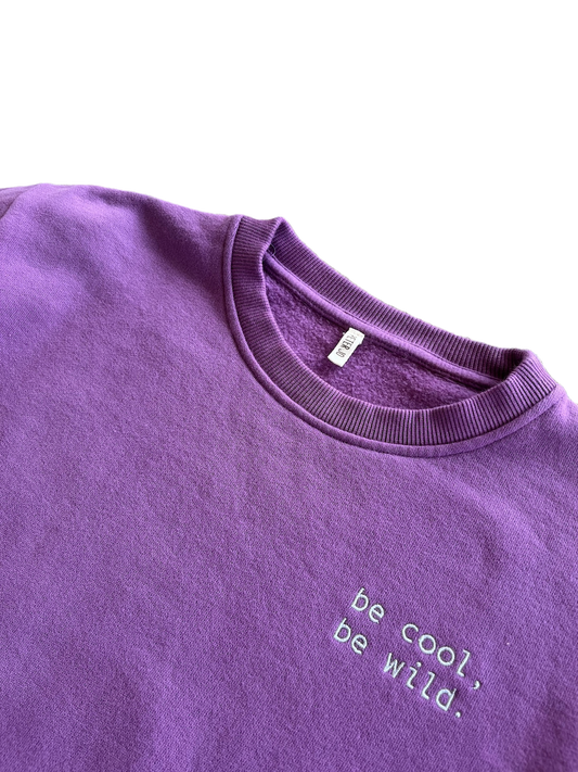 Organic Winter Sweatshirt Bass Purple for Women