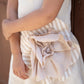 Linen Dress Chloe Sienna Cream Flower | Peter Jo Natural