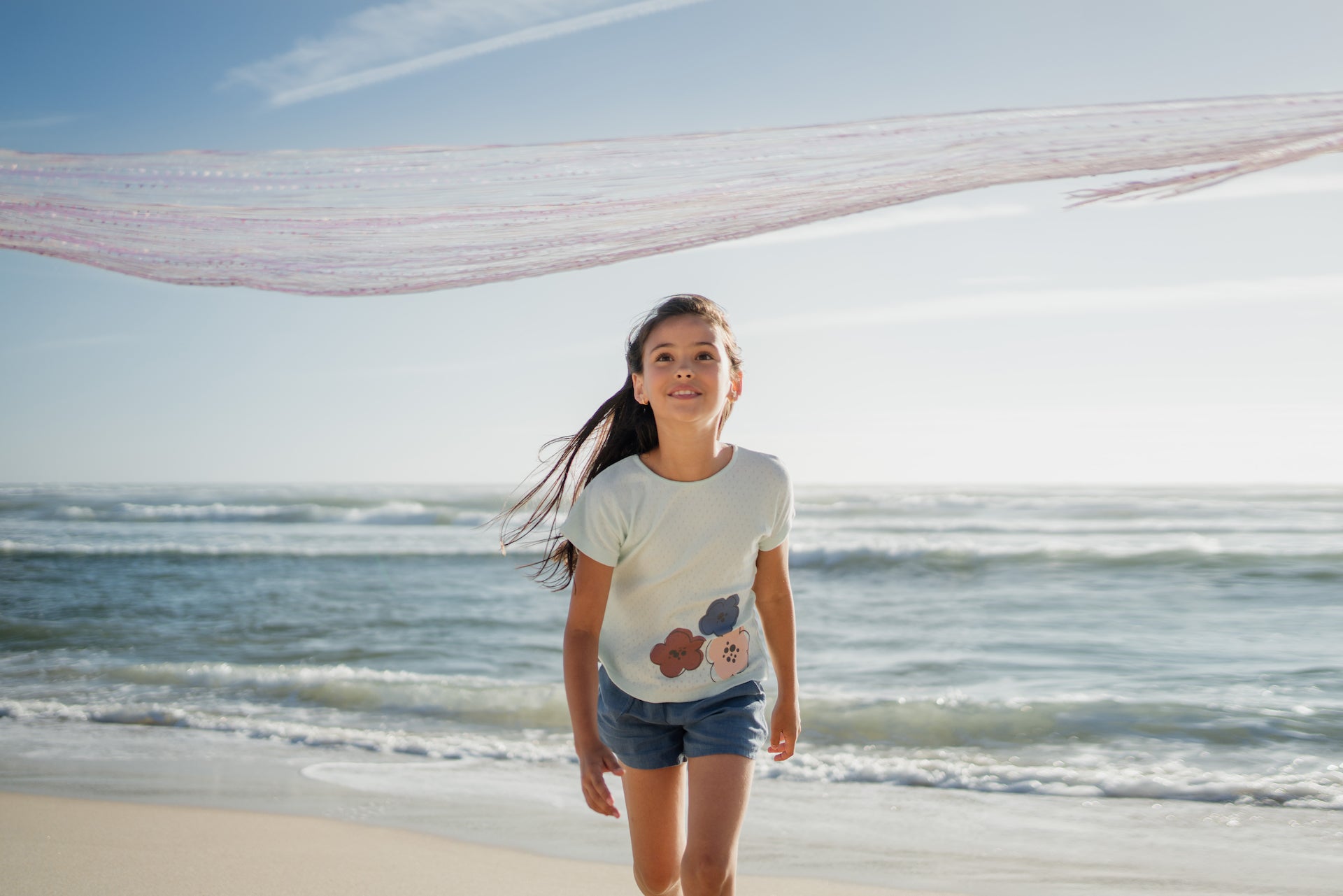 blue linen shorts