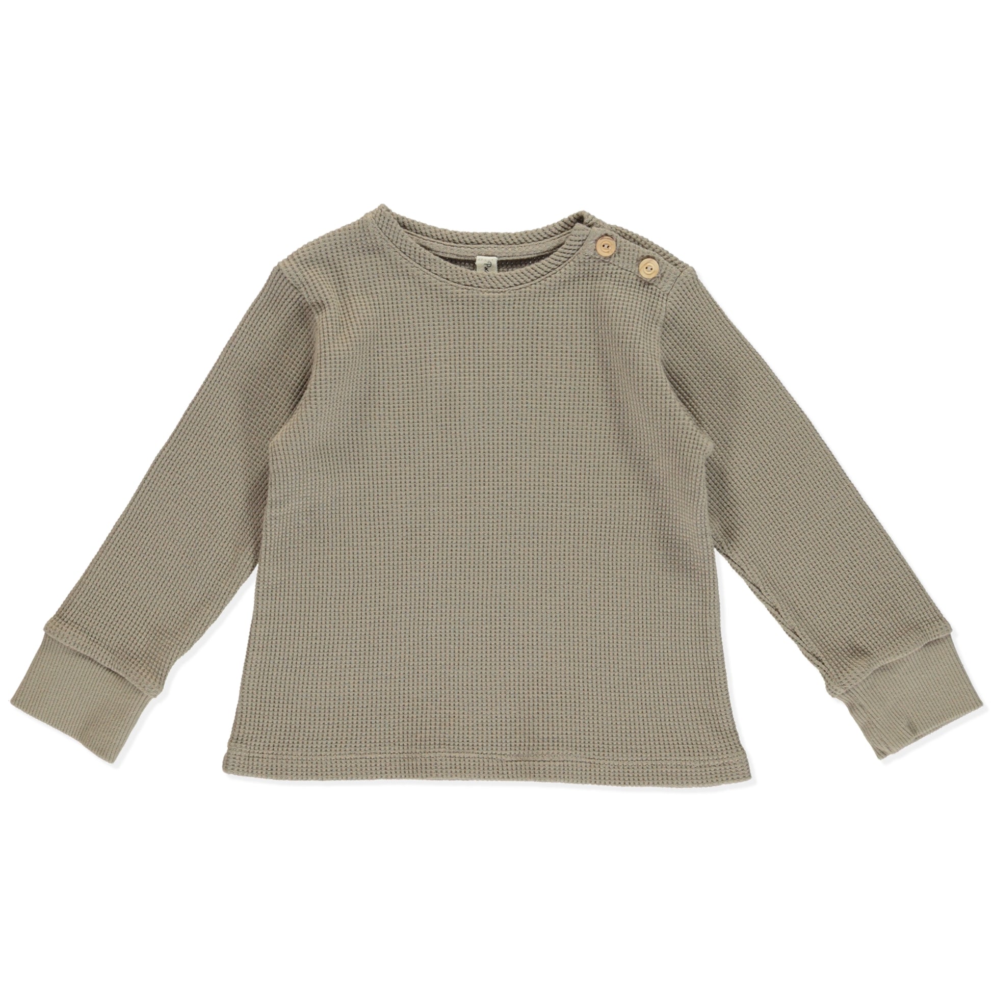 organic baby shirt jasmine coffee | peter jo